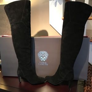 Vince Camuto over the knee suede boots